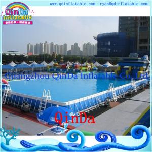 2015 new removable above ground steel frame swimming pool