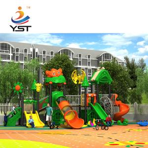 Large new design eco-friendly outdoor playground plastic slide for children