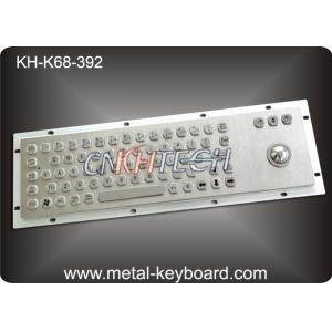 China IP65 Black Metal Computer Industrial Keyboard with Stainless steel Trackball wholesale