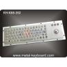 China IP65 Black Metal Computer Industrial Keyboard with Stainless steel Trackball wholesale