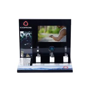 Countertop LCD Player 3 Watch Stand Black Acrylic Watch Holder Stand