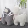 皮友好的な30cmのポリプロピレンの綿の詰物のアルパカのPlushおもちゃ