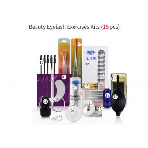 Mink Eyelash Extension Storage Kit Set Tweezers Glue Mascara Brush Tape Packaging Form Cleanser Patches Wholesale