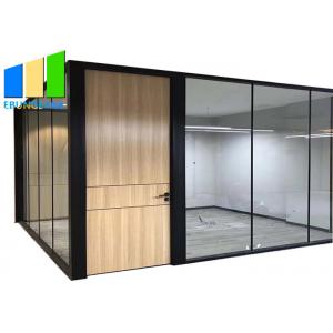 Full Height Room Dividers Fixed Glass Partition Office Soundproof Removable Wall