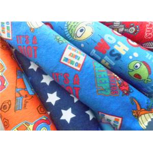 China Cartoon Cotton Flannel Cloth Double Brushed Flannel Fabric For Baby Bedding supplier
