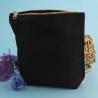 China White / Black Cosmetic Zipper Pouch , 23 X 15cm Canvas Bag With Zipper wholesale