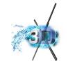 China High Resolution 75Cm Cloud Control Splicing Wifi  3D Led Fan Display Spinning Advertising Fan With Best Price wholesale