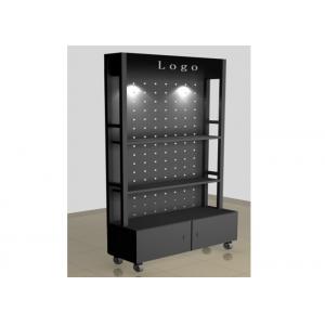 China All Metal Black Retail Display Cabinets , Freestanding Shop Display Cabinets 1500 * 500 * 400MM wholesale