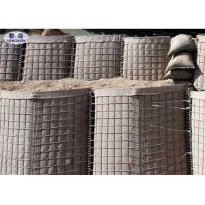 Army Protection Flood Barriers Hot Dipped Galvanized Iron Wire Strong Protection