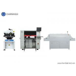 PCB Assembly Line 3250 Solder Paste Printer , CHMT Pick And Place Machine , 830 Reflow Oven