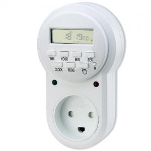 New Denmark 7 Day Programmable Digital Timer Switch Light Timers Plug Socket Timer with Rainproof Cover