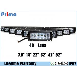 China IP67 4D Cree LED Light Bar , White 6000K Off Road Double Row 4D Light Bar supplier