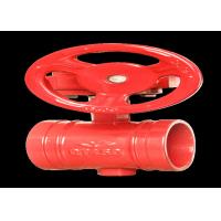 China Ductile Iron Grooved Butterfly Valve , Card Slot Worm Gear Butterfly Valve on sale