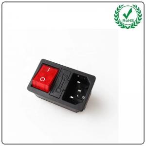 China Hot Sale Electrical Socket AC Power Socket With Rock Switch 3pin Inlet Ac Power Socket supplier