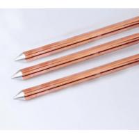 China Wholesale Low Price 10mm 20mm DIA Electrical Copper Bonded Ground Electrode Copper Earth Rod on sale