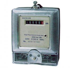 China Convenient Installation 1P Static Electric Meter , DDS155 Single Phase Digital Meter supplier
