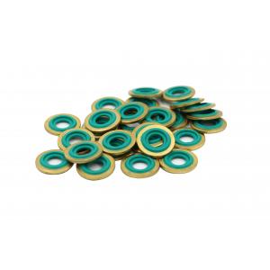Brass Rubber Pressure Sealing Washers , Green Copper Sealing Washers