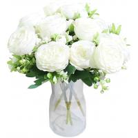 China OEM Plastic Realistic Fake Flowers Artificial Peony Arrangement on sale