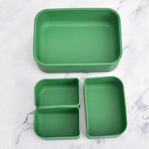 China Rectangle Food Silicone Lunch Box Multipurpose Nontoxic Durable supplier