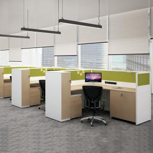 Mesas modulares para estação de trabalho de escritório com divisória de escritório com cama dobrável