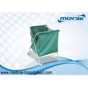Laundry Clinical Trolleys For Collecting Dirty Clothing With One Green Bag