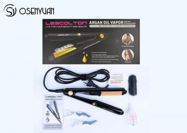 Ceramic Tourmaline Ionic Flat Iron Hair Straightener With Argan Oil Infusion