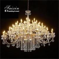 China Factory Wholesale Large Metal Crystal Chandeliers For Wedding Decoration on sale