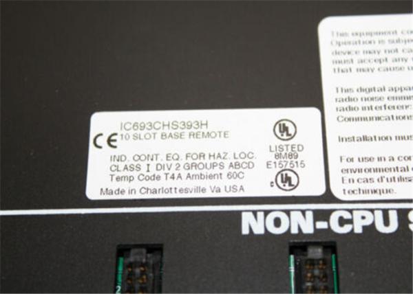 GE FANUC IC693CHS393F ENHANCED 10-SLOT REMOTE BASE EXPANSION EMI one year