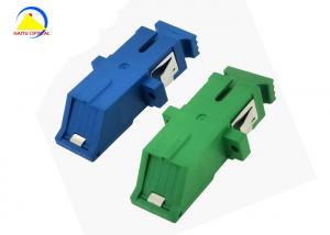 China SC APC Fiber Optic Adapter LC MTRJ Zirconia Plastic 0.2dB With Internal Shutter wholesale