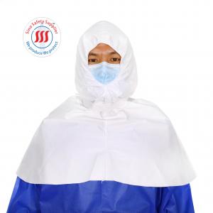 Non Woven Microporous Shoulder Cover Waterproof Hood Cover With Elastic Hood