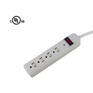 Safe Multi Plug Power Strip With Long Cord , Grey Computer Power Strip OEM Acceptable