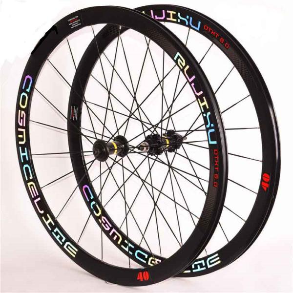 Juego de ruedas de una sola velocidad Straight Pull 700c con llanta para cubierta y acabado negro