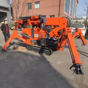 3t Battery Power 9.7m Lifting Height Crawler Spider Crane With Rotation Basket