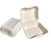 China Conjoined Sugarcane Pulp Packaging Biodegradable Disposable Lunch Box on sale
