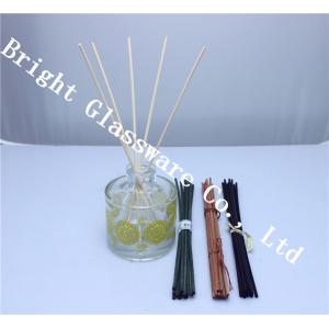 wholesale perfume bottle and colored wooden reed diffuser sticks