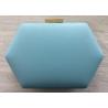 Big Size PU Leather Material trendy Hard Shell Ladies Leather Clutch Bags