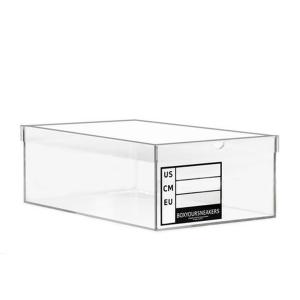 China Custom plexiglass shoe box ,clear acrylic shoe box with drawer supplier