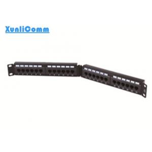 High Reliability Network Cable Patch Panel 24 Port For Computer Center