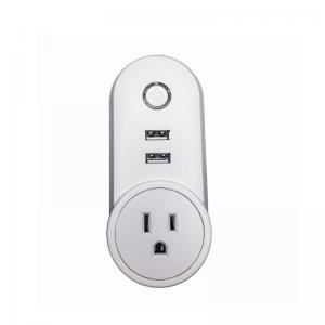 Home Automation System Wifi Smart Plug Socket Non - Grounding 10A Rated Current