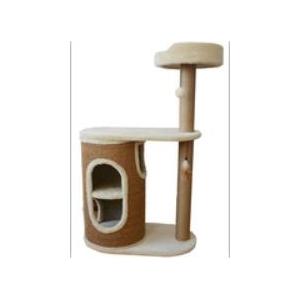 China Sisal Rope Cat Scratching Tree , Cat Scratching Post Tree Enhances Pet's Health supplier