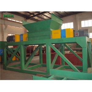 China Two Rotors Plastic Shredder Machine 220V / 380V High Efficiency Rubber Recycling supplier