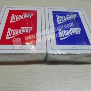 China Casino Broadway Plastic Playing Cards With Invisible Ink Markings supplier