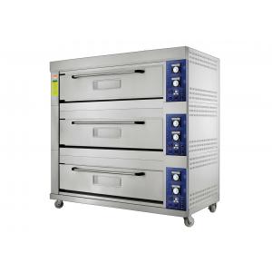 Large Capacity Gas Baking Ovens with Stainless Steel Housing Toughened Glass Door