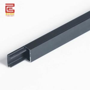 China Quick Install 20mm Aluminum Tile Trim Matte Black Anodized U Channel Metal Edge Trim wholesale