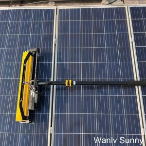 Initial Payment Solar Panel Brush Cleaner with 24 Feet Carbon Fiber Telescopic Pole