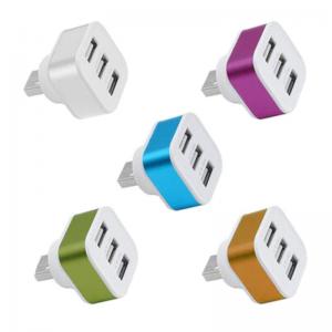 PC Laptop Colorful 3 Port Hub Mini USB 2.0 Splitter Adapter