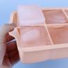 China Custom Silicone Rectangular Ice Cube Tray Folding Leak Proof wholesale