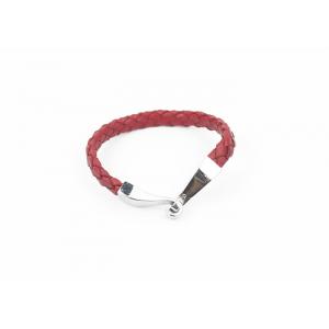 China Genuine Leather Clasp Stainless Steel Bracelets Handmade For Men Decoration supplier