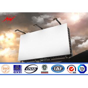 High Bright Steel Outdoor Billboard Advertising Structure Full Color Outside LED Billboard