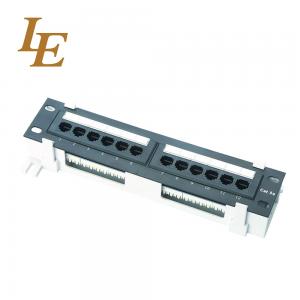 China 1U UTP 10 Inch 12 Port IDC Network Patch Panel supplier